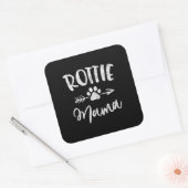 rottie mamma rottweiler-liefhebber moeder vierkante sticker (Envelop)