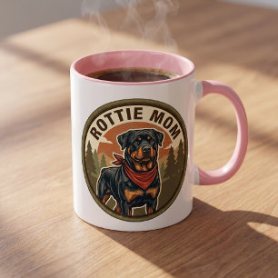 Rottie Moeder Koffiemok Rottweiler Moeder Cadeau Mok