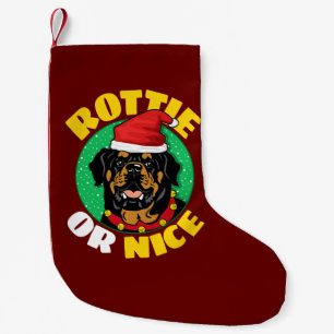 Rottie of Nice met Kerstmis Kleine Kerstsok
