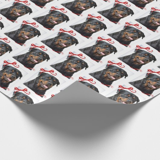 Rottie-papier Cadeaupapier (Hoek)