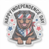 Rottie Patriot Paws Sticker (Voorkant)