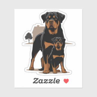 Rottie Puppy, Dog Lover Gift Sticker