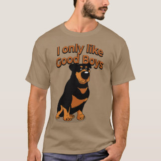 Rottie Rottweiler Hondenliefhebber Ik hou alleen v T-shirt
