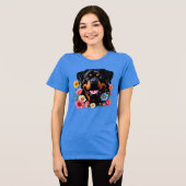 Rottie Rottweiler Tri-Blend Shirt (Voorkant volledig)