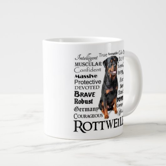 Rottie Traits Jumbo Mok (Voorkant rechts)