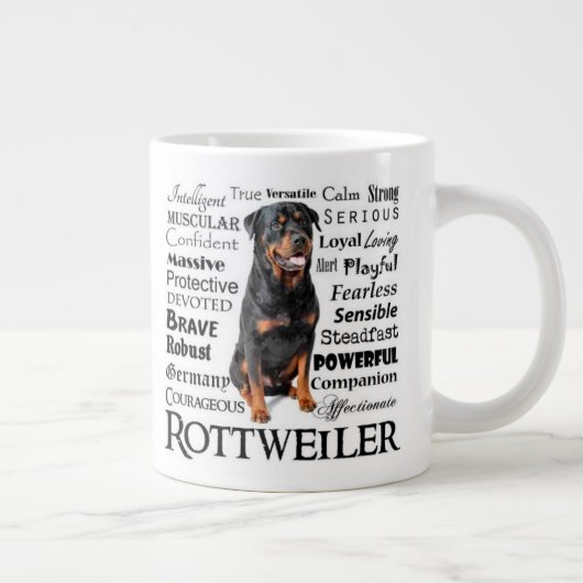 Rottie Traits Jumbo Mok (Rechts)