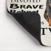 Rottie Traits Mousepad Muismat (Hoek)