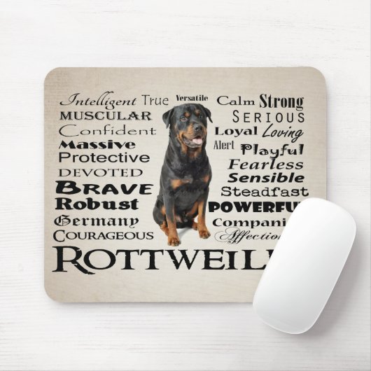 Rottie Traits Mousepad Muismat (Met muis)