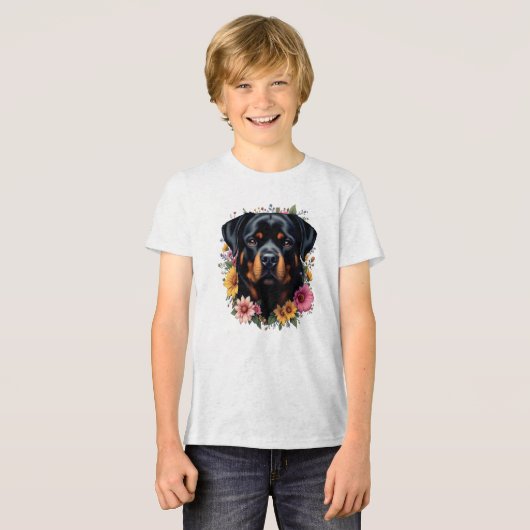 Rottie Tri-Blend Shirt (Voorkant volledig)