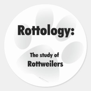 Rottieologie Ronde Sticker