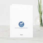 Rottie's papa kaart; Rottweiler's papa kaart; Bedankkaart (Achterkant)