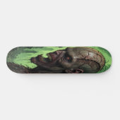 Rotting Zombie Face - Horror Persoonlijk Skateboard (Horizontaal)