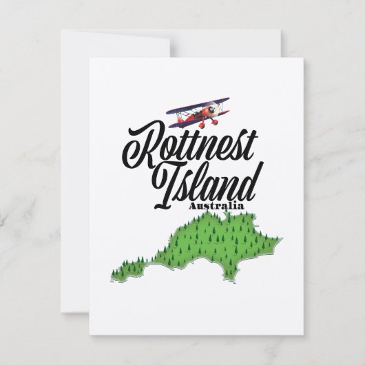 Rottnest Island Australia-kaart (Voorkant)