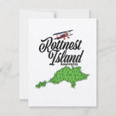 Rottnest Island Australia-kaart (Achterkant)