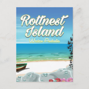 Rottnest Island Australia Ocean Reisposter Briefkaart