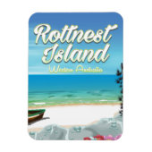 Rottnest Island Australia Ocean Reisposter Magneet (Verticaal)