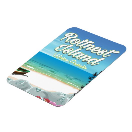 Rottnest Island Australia Ocean Reisposter Magneet (Linkerzijde)