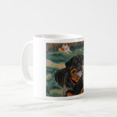 Rottweiler 2-mok koffiemok (Voorkant links)