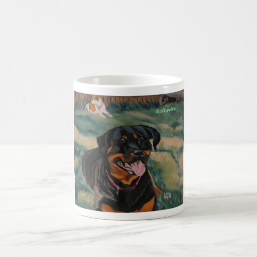 Rottweiler 2-mok koffiemok (Center)