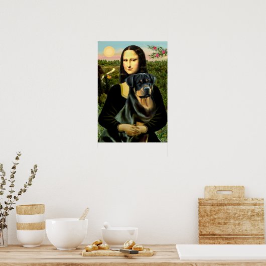 Rottweiler (#3) - Mona Lisa Poster (Keuken)