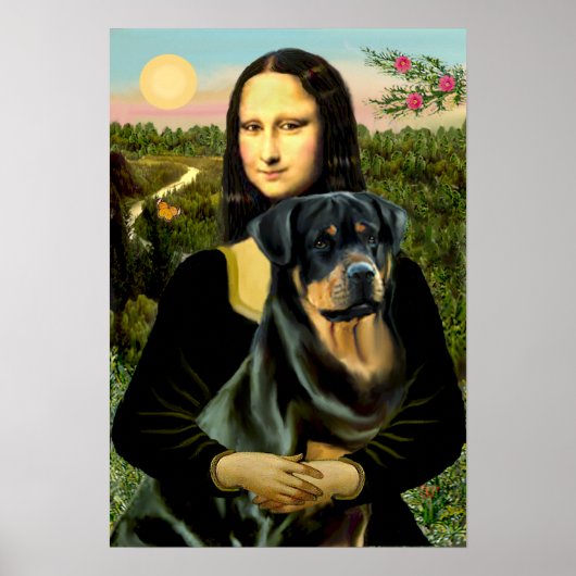 Rottweiler (#3) - Mona Lisa Poster (Voorkant)