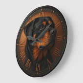 Rottweiler 3D wooden dog rustic pet sculpture Grote Klok (Hoek)