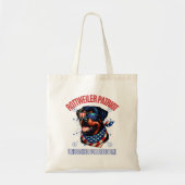 Rottweiler 4 juli Amerikaanse vlag bril Tote Bag (Voorkant)