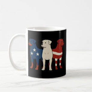 Rottweiler 4 juli hondenliefhebber mannen USA vlag Koffiemok