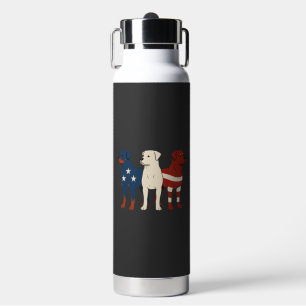Rottweiler 4 juli Hondenliefhebber Mannen USA Vlag Waterfles