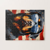 Rottweiler 4 juli Onafhankelijkheidsdag Legpuzzel (Horizontaal)