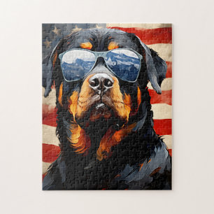Rottweiler 4 juli Onafhankelijkheidsdag Legpuzzel