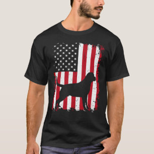 Rottweiler 4 juli Patriottische Amerikaanse vlag T-shirt