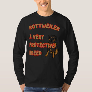 Rottweiler A zeer beschermende Breedte A Pet Owner T-shirt