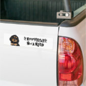 Rottweiler aan boord bumpersticker (Op Truck)
