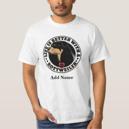 Rottweiler - Aangepast leven is beter T-shirt