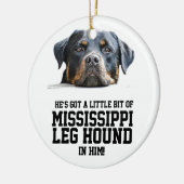 Rottweiler - Aangepaste dovingsfoto Mississippi Bo Keramisch Ornament (Links)