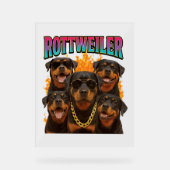 Rottweiler Acryl Bord (Voorkant)