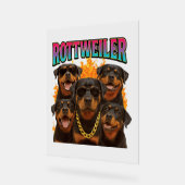 Rottweiler Acryl Bord (Hoek)