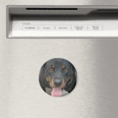 Rottweiler Afbeelding ronde magneet (Insitu (Vaatwasser))