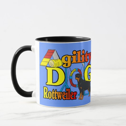 Rottweiler Agility-cadeaus Mok (Links)
