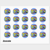 Rottweiler Agility-cadeaus Ronde Sticker (Vel)