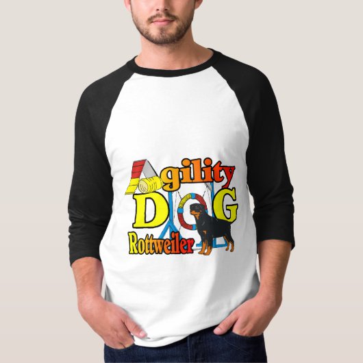 Rottweiler Agility-cadeaus T-shirt (Voorkant)
