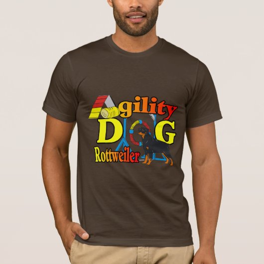 Rottweiler Agility-cadeaus T-shirt (Voorkant)