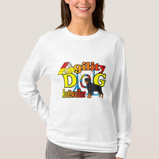 Rottweiler Agility-cadeaus T-shirt (Voorkant)
