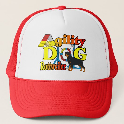Rottweiler Agility Cadeaus Trucker Pet (Voorkant)