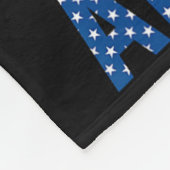 Rottweiler American Flag 4 juli Patriottic Dog Fleece Deken (Hoek)