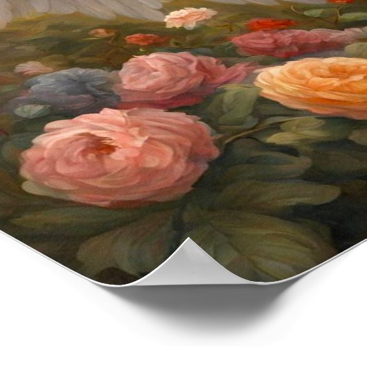 Rottweiler Angel Dog Art Poster (Hoek)