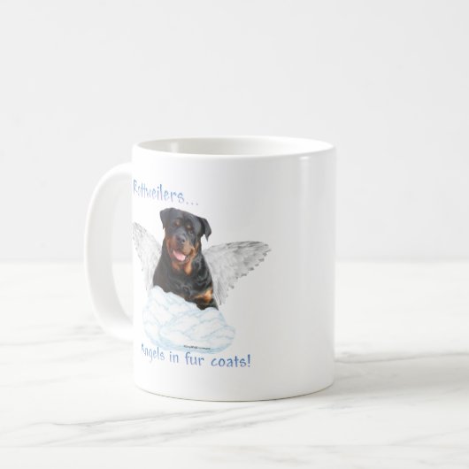 Rottweiler Angel Koffiemok (Voorkant links)