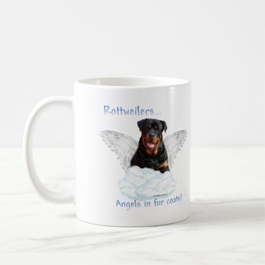 Rottweiler Angel Koffiemok (Links)