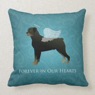 Rottweiler Angel - Pet Memorial Design Kussen